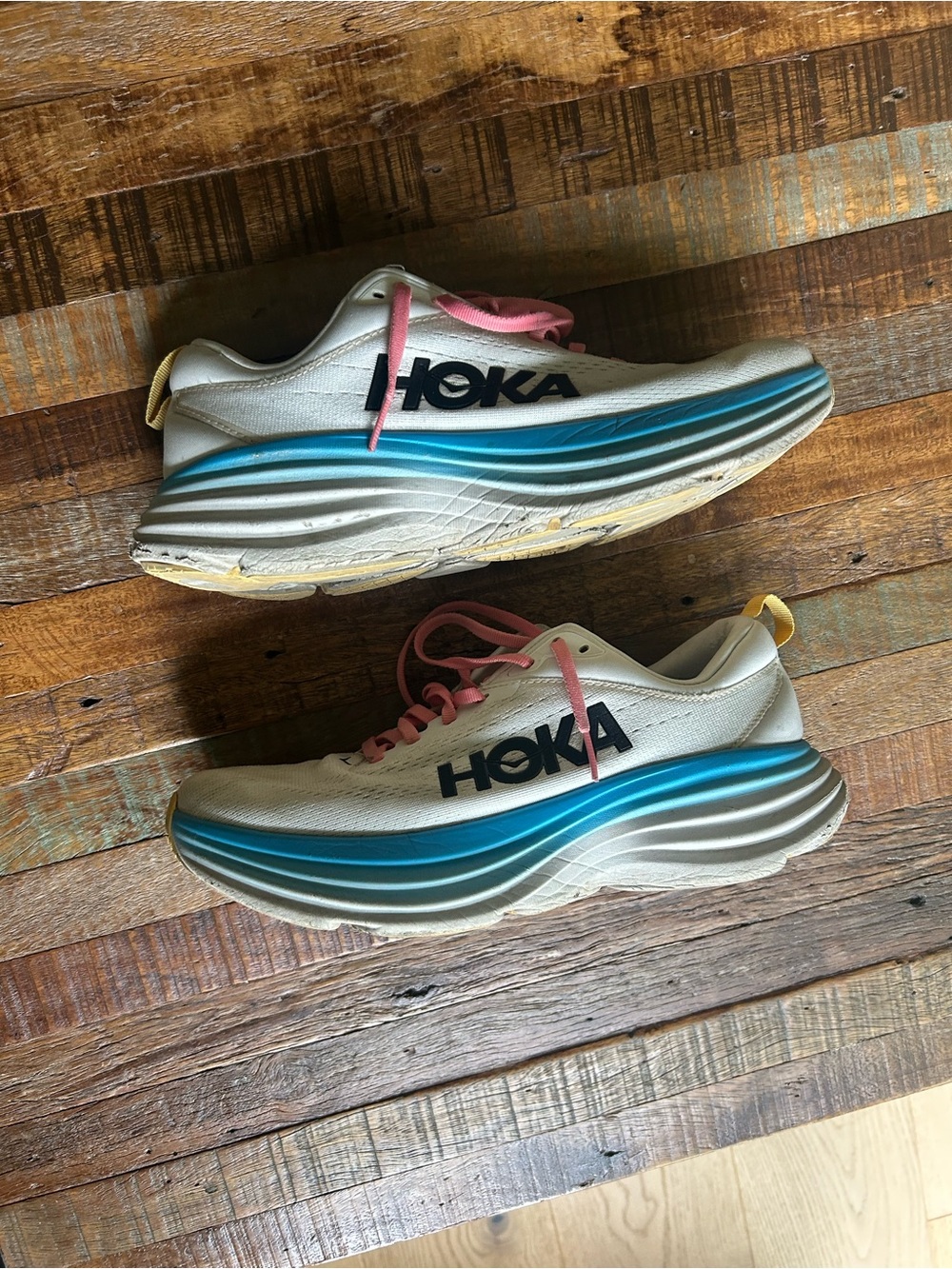 HOKA Bondi 8 Blanc De Blanc/Swim Day